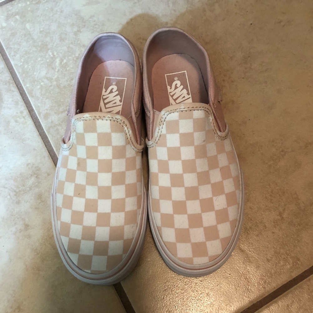 Pink Checkered Vans